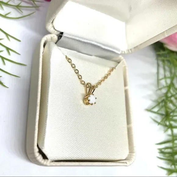 NEW⚜️Opal Dainty Golden Chain Necklace - Picture 4 of 7